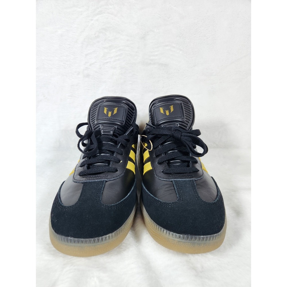 Adidas Samba Messi Black Gold Leather Soccer Shoes Sneakers Men 11.5 NWOB - Picture 2 of 8